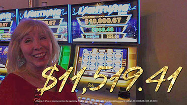 $11,519.41 jackpot winner at Argosy Casino Alton.