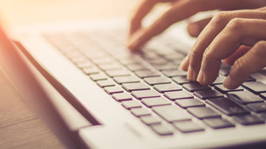 on the computer